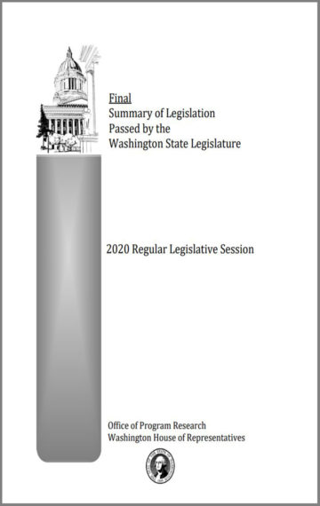 Summary of Legislation – 2020 Final Report