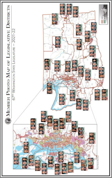 District Map with Member Pictures 2021 (3′ x 4′)