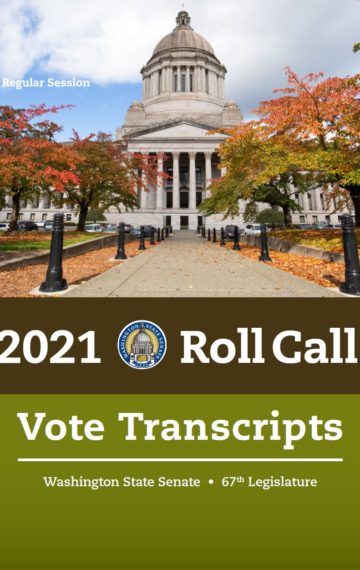Senate Roll Call Transcript Book 2021