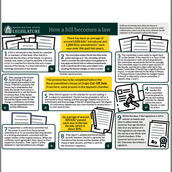 How a bill becomes a law (detailed version)