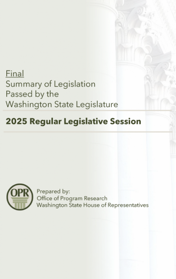 Final Summary of Legislation 2025